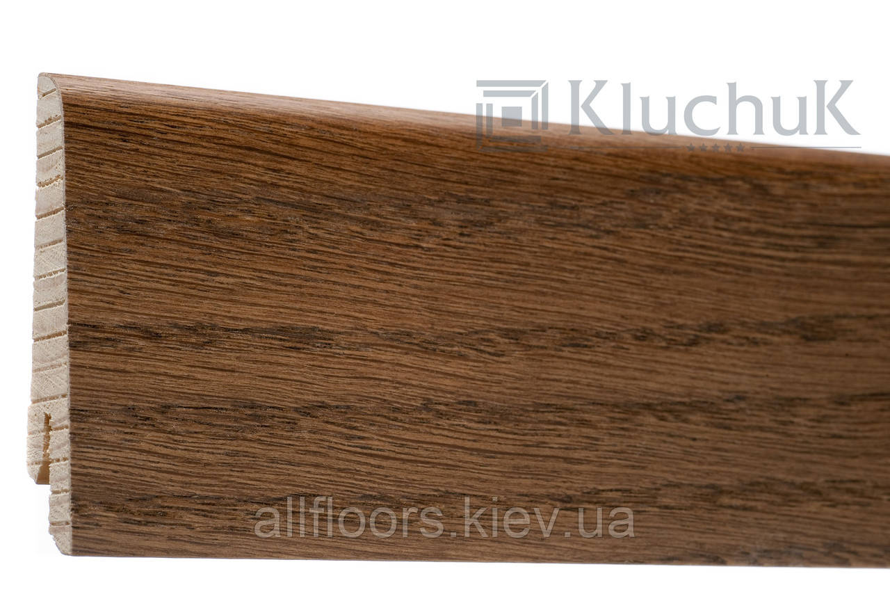 Плінтус Kluchuk Євро KLE60-13 Дуб Браун 60мм