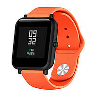 Силиконовый ремешок Sport Nike Youth для Xiaomi Amazfit Bip / Lite / 20 мм Оранжевый / Красный 1891P