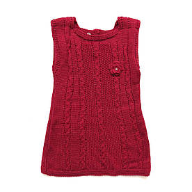 В'язане плаття-туніка для дівчинки. 2 роки