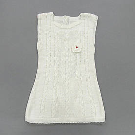 В'язане плаття-туніка для дівчинки. 1 рік