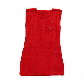 В'язане плаття-туніка для дівчинки. 1 рік