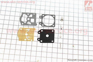 Ремкомплект карбюратора ОLEO MAC SPARTA 37/38/42/44 (повний)