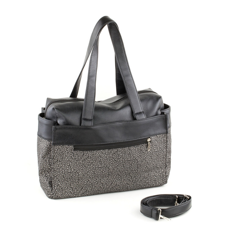 Сумка Kotico PRIME 390х300х120 мм чорний титан зі срібним візерунком  , фото 1