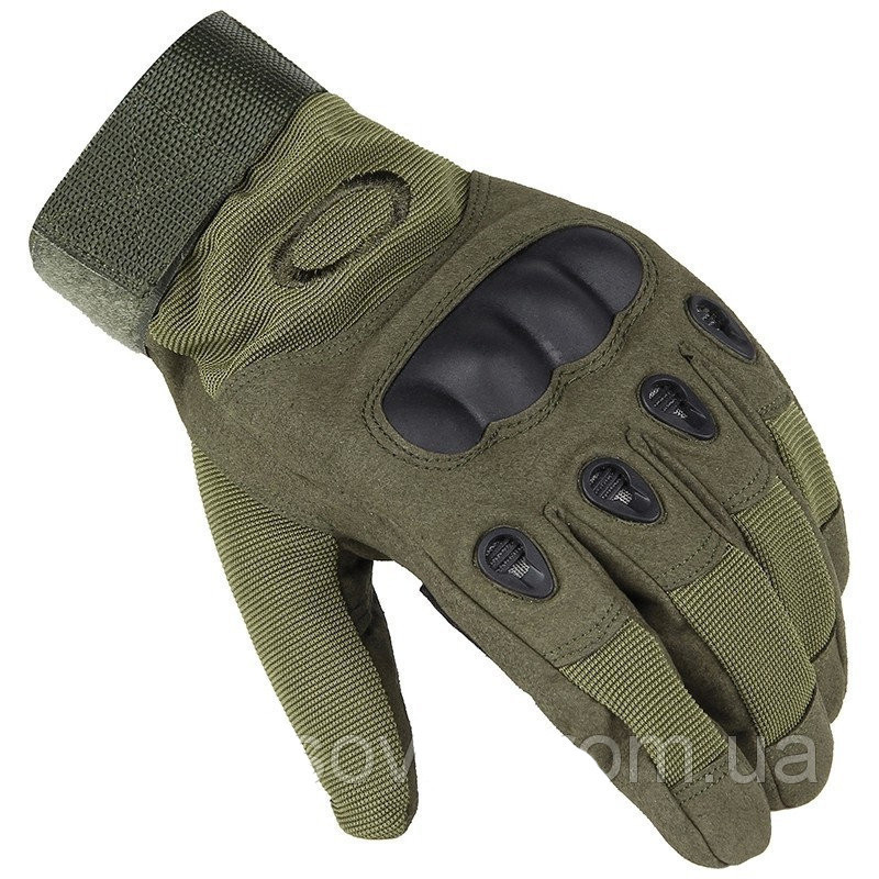 Армійські тактичні рукавички "Oakley" полнопалые. Олива