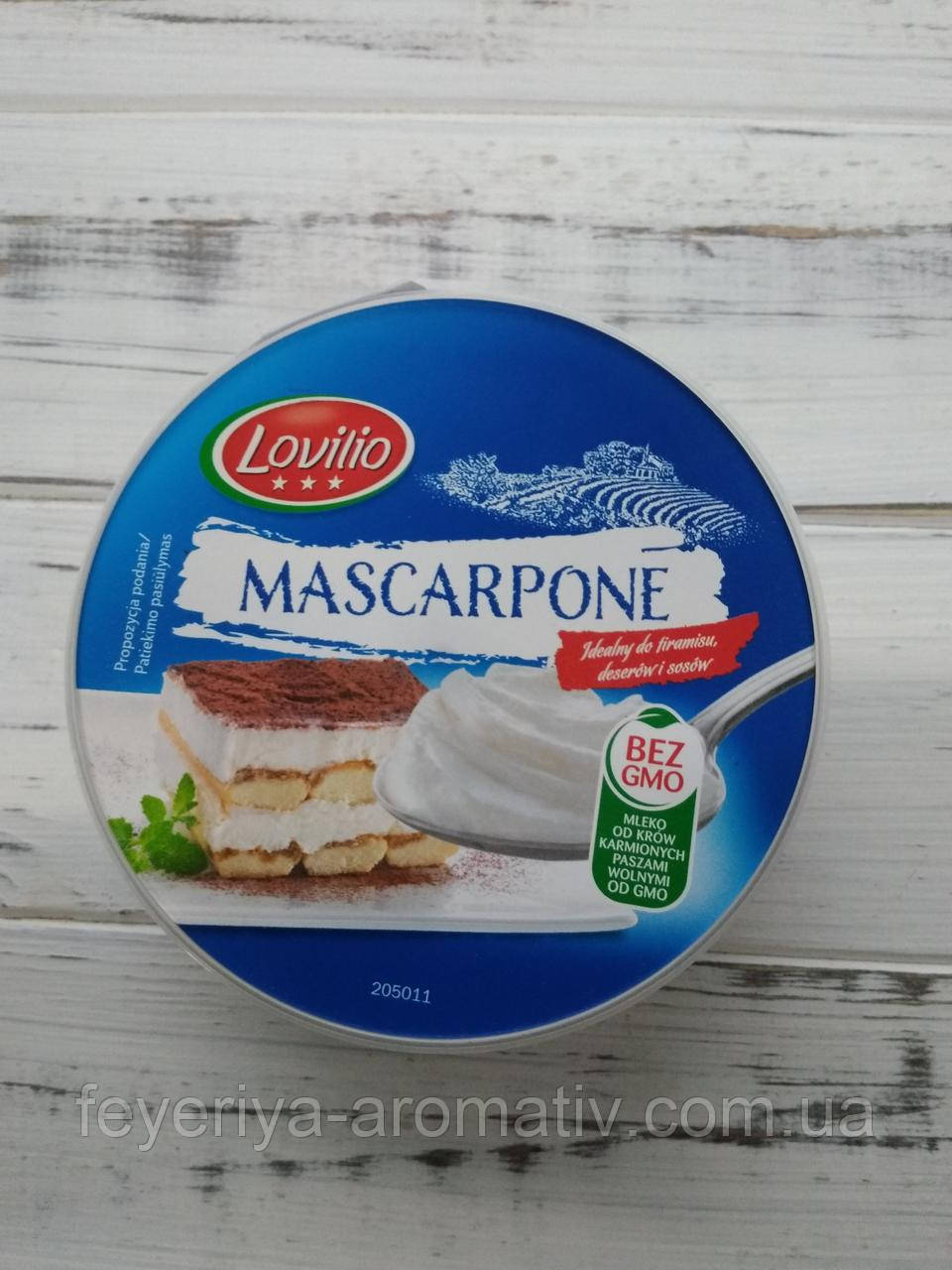 Сир маскарпоне Lovilio Mascarpone, 250гр (Польща)