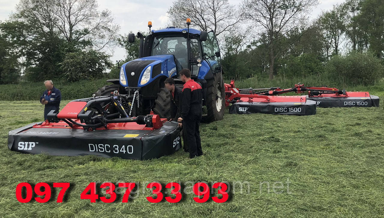Silvercut Disc 1500 T комбінація косарок плющилок SIP