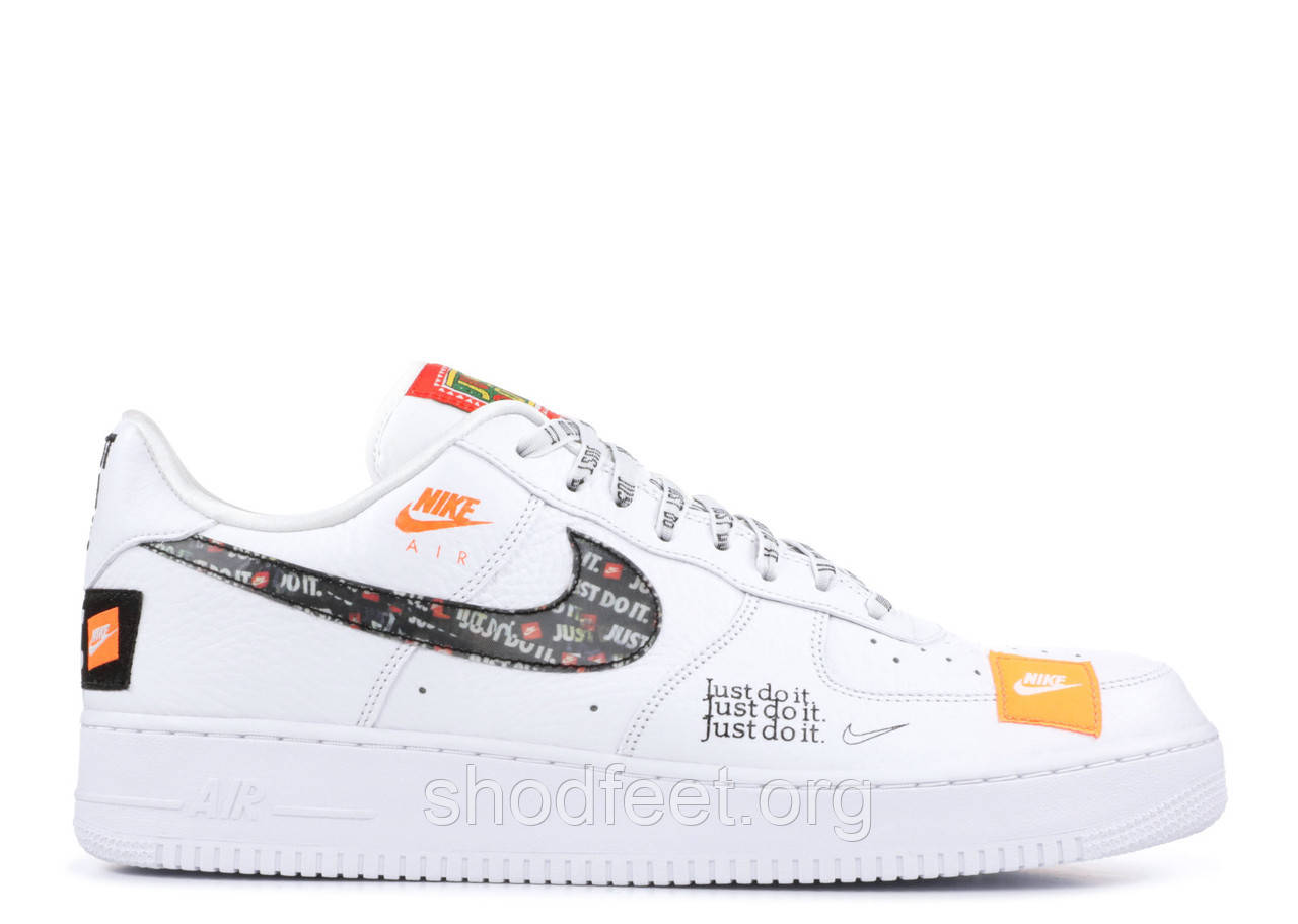 White just do it air hot sale force ones