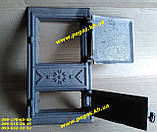 Дверцята чавунна (подвійна) грубу, печі, барбекю, мангал, дверцята, фото 2