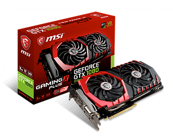 Відеокарта MSI GeForce GTX 1080 Gaming X+ (GTX 1080 GAMING X+ 8G)