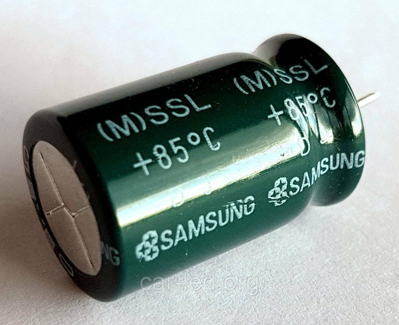 100mkf -200v SSL (16*25) 85°C SAMSUNG KOREA конденсатор електролітичний