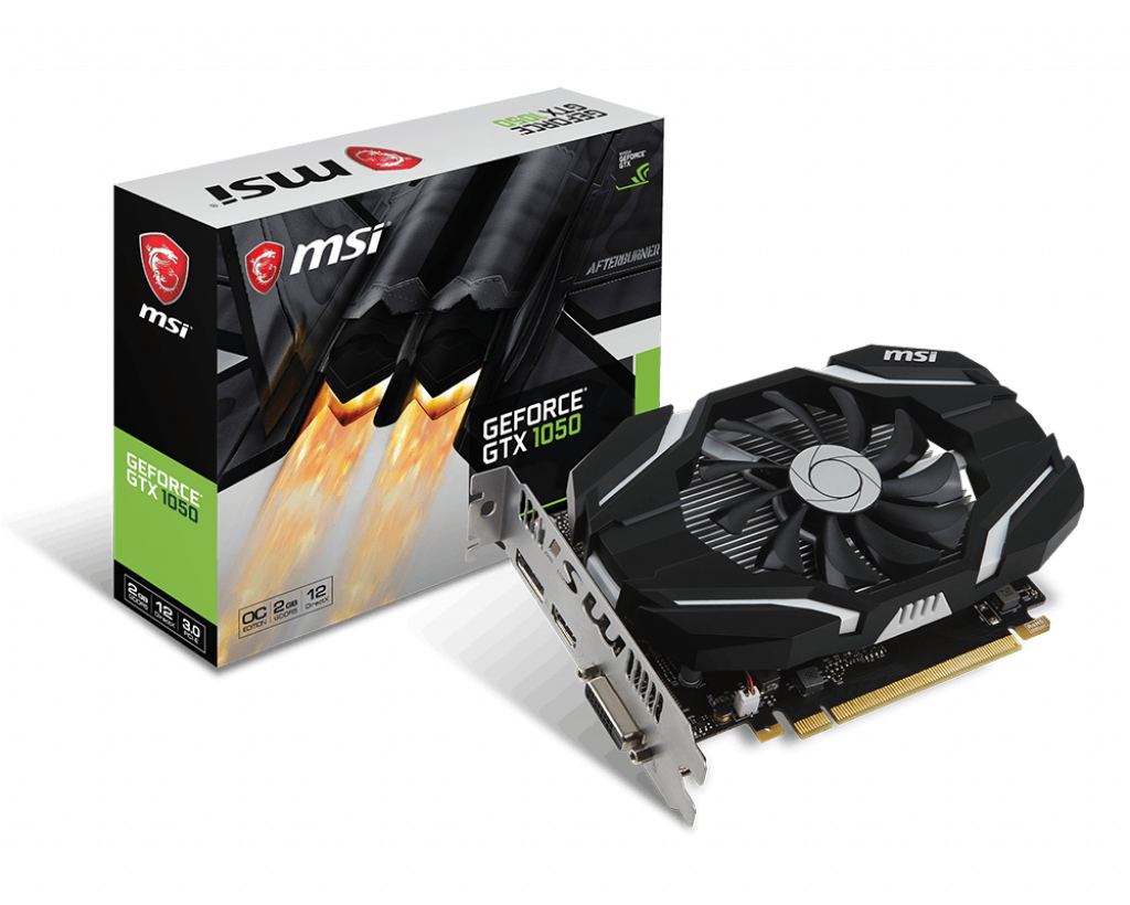 Відеокарта MSI GeForce GTX1050 OC (GTX 1050 2G OC), фото 1