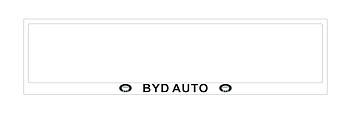Номерна рамка для авто BYD