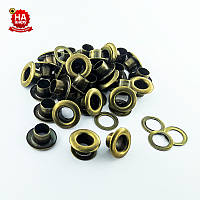 Люверси для взуття 5 мм (No3), Антик, Туреччина (100 шт.)