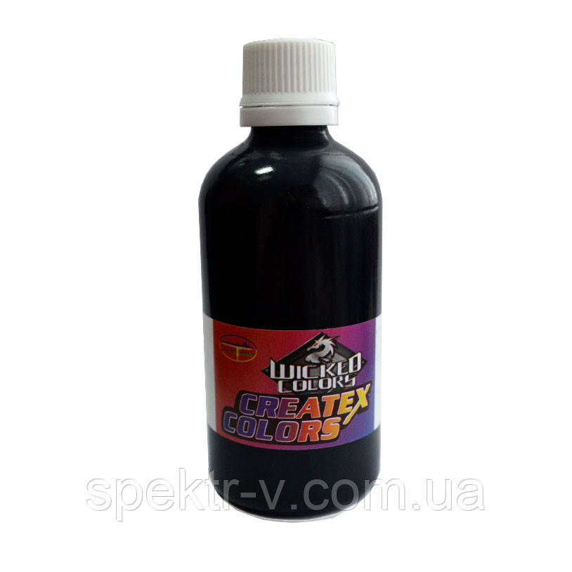 Фарба для аерографа Wicked W002 Black (чорний) — 120 мл.