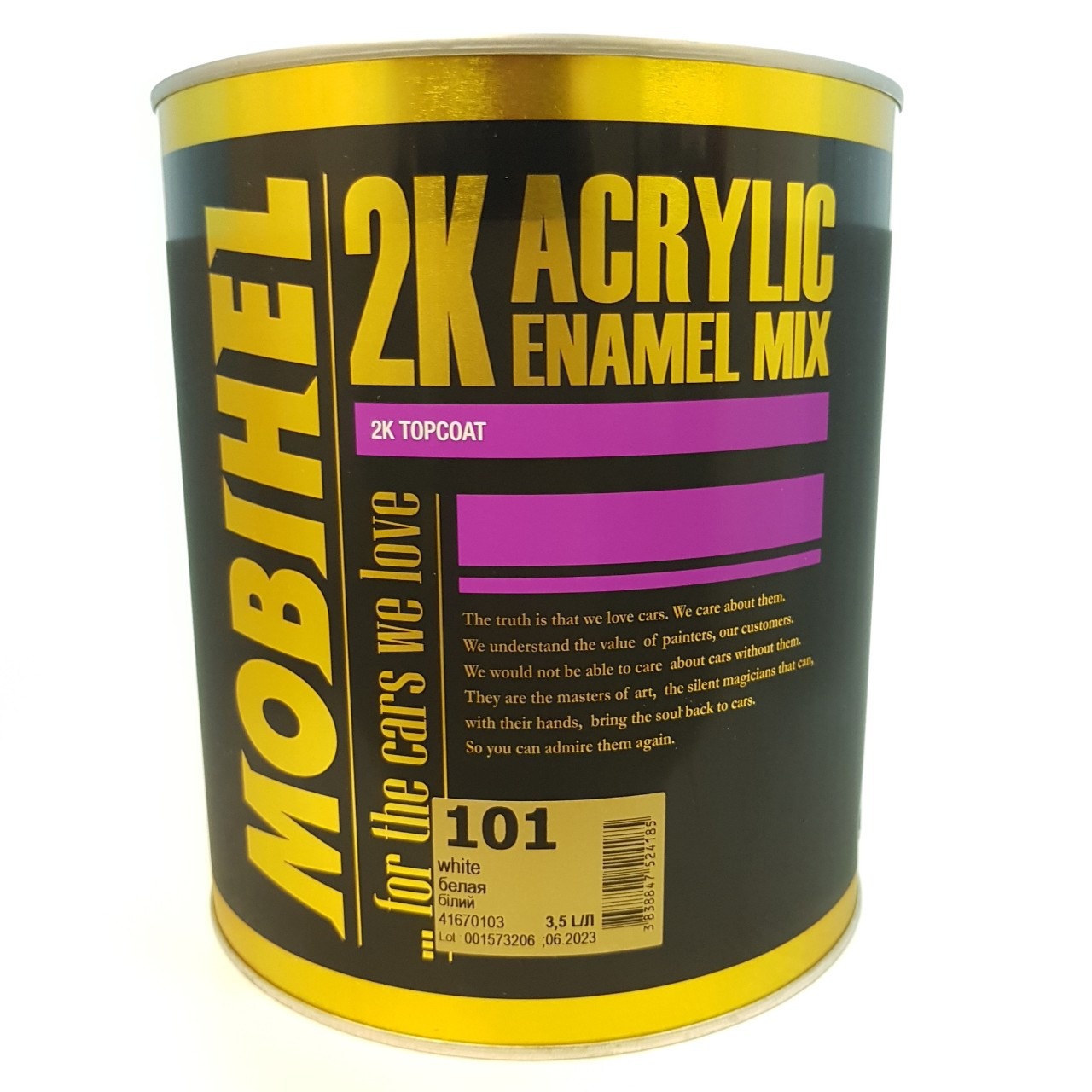 Акриловий MIX 113 Глибоко-чорний MOBIHEL 3,5 л