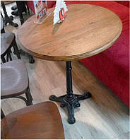 База опора стола Монпелье чугунная 380х380 мм, высота 725 мм, цвет черный, для бара, кафе, ресторана