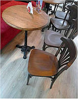 База опора столу Монпельє чавунна 380х380 мм, висота 725 мм, колір чорний, для бару, кафе, ресторану, фото 6