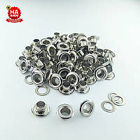 Люверси для шнурків 5 мм (No3) Нікель, Туреччина (100 шт.)