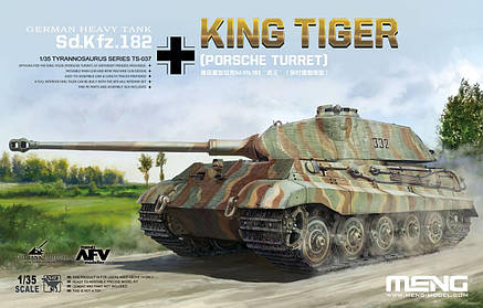Sd.Kfz.182 Kingtiger (Porsche Turret) 1/35 MENG MODEL TS-037, фото 1