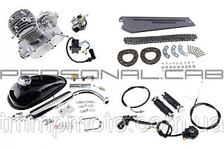 Веломотор ОРІГИНАЛ для велосипеда в зборі з ручним стартером 80 с, фото 3