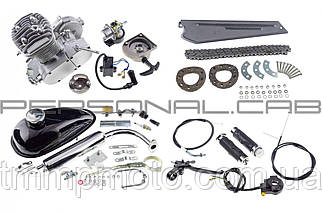 Веломотор ОРІГИНАЛ для велосипеда в зборі з ручним стартером 80 с, фото 2