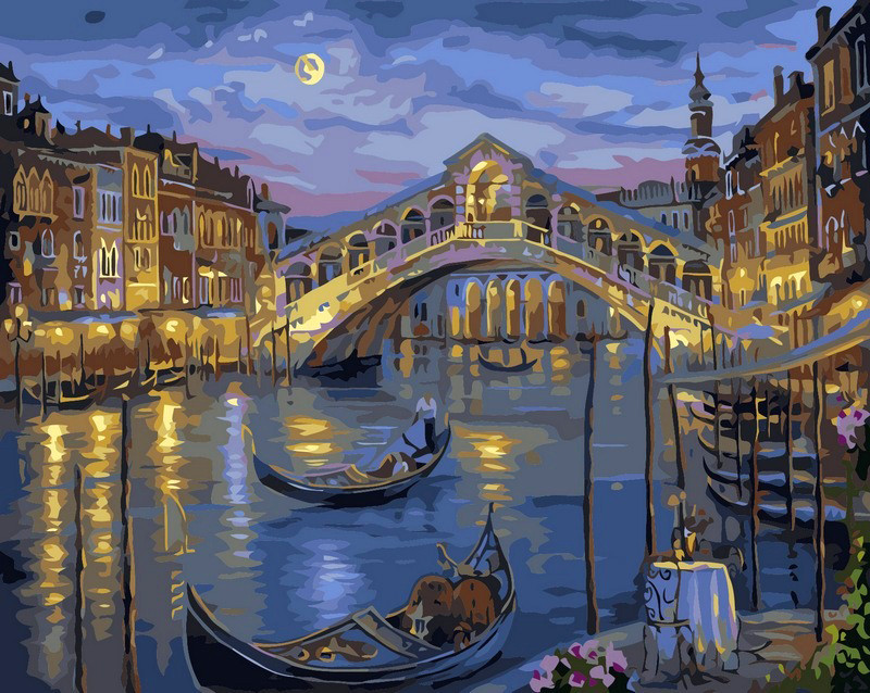 Картина за номерами Великий канал Венеції 40 х 50 см (VP041)
