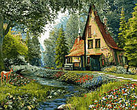 Картина по номерам Дом на опушке леса 40 х 50 см (VP918)