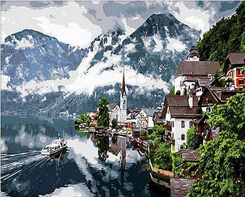 Картина за номерами Швейцарські Альпи 50 х 65 см (QS352)