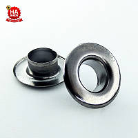 Люверси для сумок 10 мм (No24), Блек нікель, Туреччина (100 шт.)