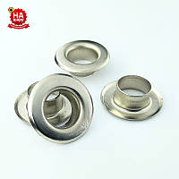 Люверси для одягу 10 мм (No24), Срібло, Туреччина (100 шт.)