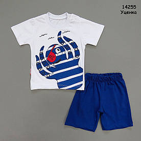 Уцінка - Літній костюм "Восьминіжка" для хлопчика. 68 см