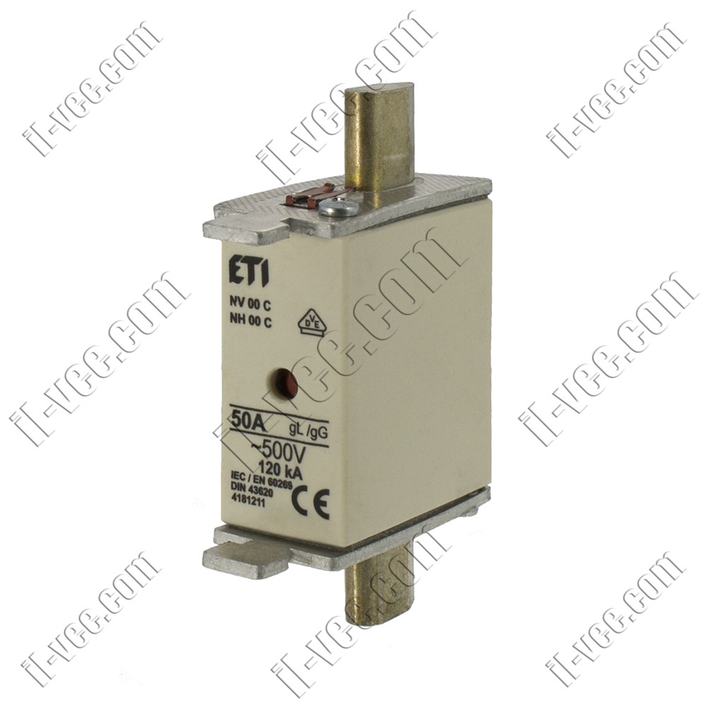 Запобіжник ETI NH00С gG 50A/500V Арт. 4181211