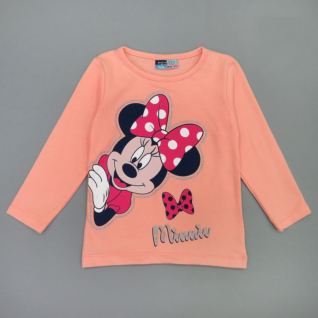 Лонгслив Minnie Mouse для дівчинки. 86-92 см