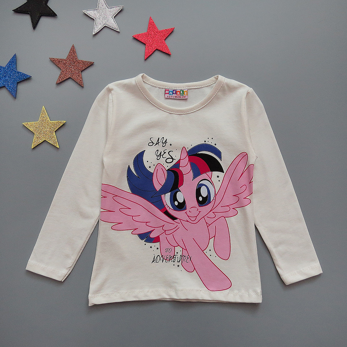 Лонгслив Pony для дівчинки. 86-92 см
