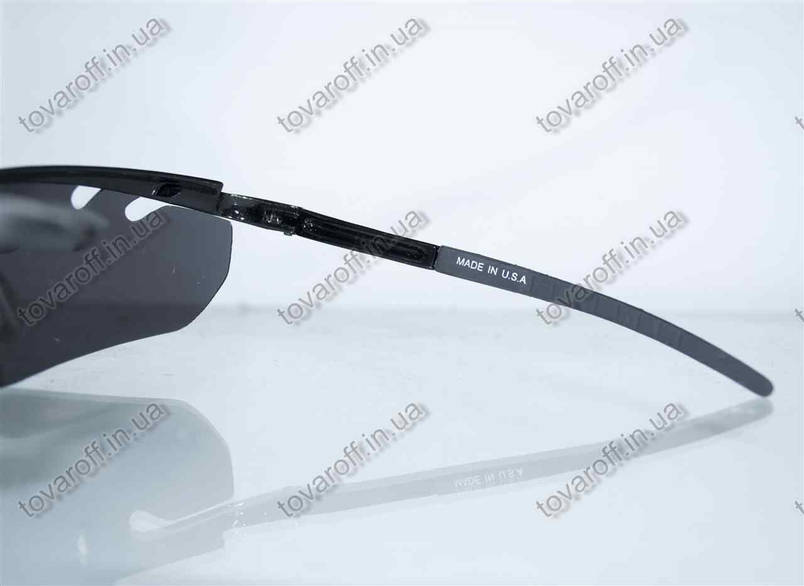 Окуляри чоловічі сонцезахисні спортивні Oakley (Оклі) - Чорно-сині - 9134, фото 3