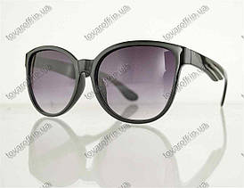 Окуляри унісекс сонцезахисні в стилі Вайфарер (Wayfarer) - Чорні - 1003