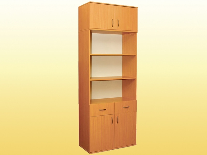 Шафа книжкова з 2 яшками, 2-дверна, з антресолю (0640,0653)