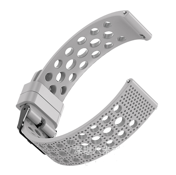 Силіконовий ремінець Breathable Fashion для Amazfit GTR 2 / Pace / Stratos / 22 мм Сірий 1910P