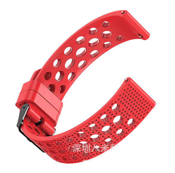 Силіконовий ремінець Breathable Fashion для Amazfit GTR 2 / Pace / Stratos / 22 мм Червоний 1910P, фото 1