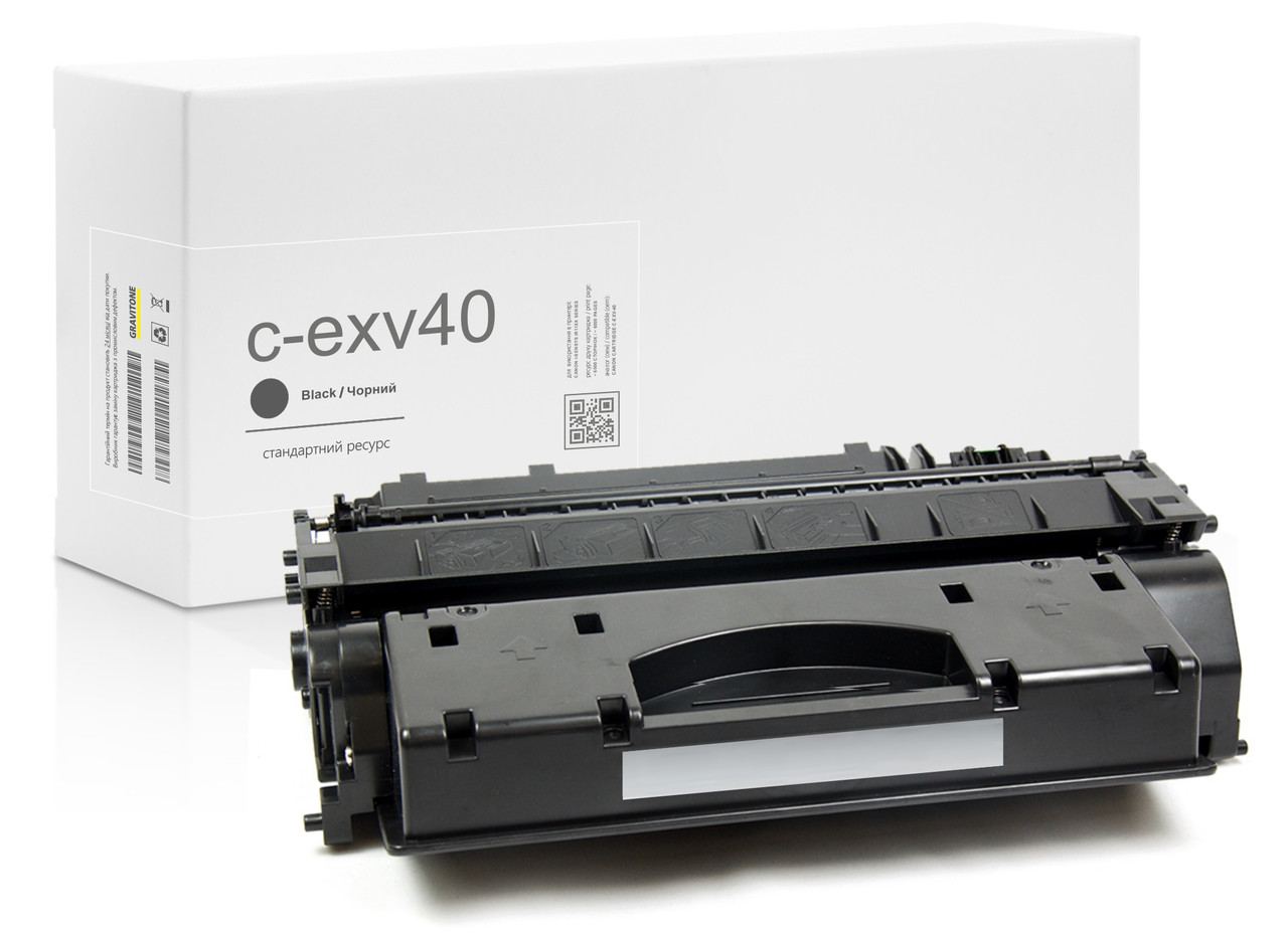 Сумісний Картридж Canon C-EXV40 (3480B006) , 6.400 стор., аналог від Gravitone (GTC-CRG-C-EXV-40-BK), фото 1