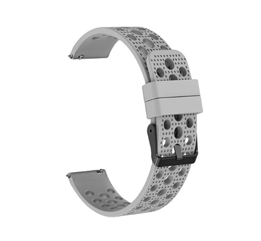 Силіконовий ремінець Breathable Fashion для Xiaomi Amazfit Bip / Lite / 20 мм Сірий 1909P