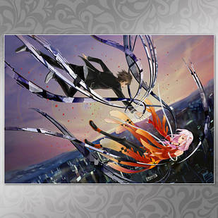 Плакат аніме Вінець грiхiв А3 | Guilty Crown 014