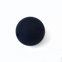 Намистина 19 мм (чорна ) кругла силіконова