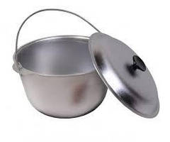 Казан похідний туристичний алюмінієвий, у комплекті кришка та дужка, 1 л