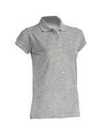 Женская футболка-поло JHK POLO REGULAR LADY цвет темно-серый меланж (GM)