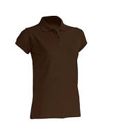Женская футболка-поло JHK POLO REGULAR LADY цвет коричневый (CH)
