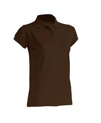 Жіноча футболка-поло JHK POLO REGULAR LADY колір коричневий (CH)