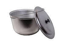 Казан алюмінієвий похідний туристичний, у комплекті кришка та дужка, 6 л