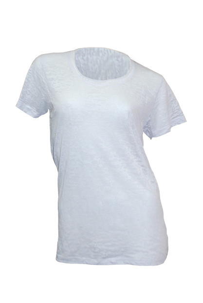 Жіноча футболка під сублімацію JHK SUBLI Burn Out, колір білий (WHSB)