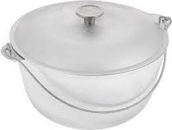 Казан похідний туристичний, у комплекті кришка та дужка, 10 л